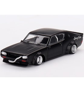 Mini GT 655 Nissan Skyline Kenmeri Liberty Walk Matt Black RHD Model Araba