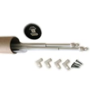 Briz Çubuğu 80 - 100 Cm 2 Li  Paket Alüminyum Kapı Pencere Perde Çubuğu