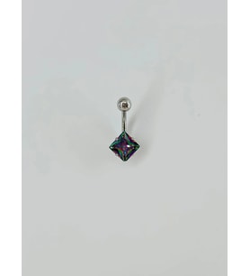 Mistik Topaz Taşlı Göbek Piercing - Pg0044