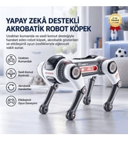 Uzaktan Kumandalı Yapay Zekâ Ses Kontrollü Akrobatik Robot Köpek Oyuncak