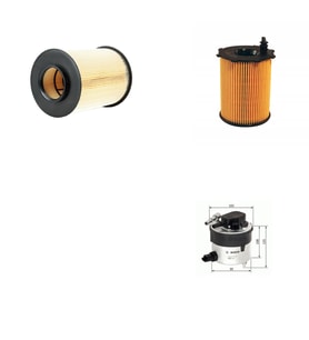 Bosch Filtre Bakım Seti Volvo V50 1.6 Dizel 2007-2010 110 Beygir Hava + Yağ f. + Yakıt Filtre Bosch