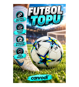 Dayanıklı Dikişli Futbol Topu – Kaymaz Yüzeyli Antrenman ve Günlük Oyun Topu