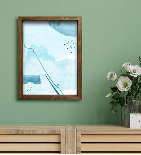 BK Gift Otel Odası Konseptli Doğal Masif Ahşap Çerçeveli Tablo 30x40cm-30