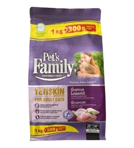 Pets Family Super Premium Gurme Lezzetli Yetişkin Kedi Maması 1300 G