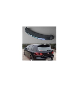 vw golf 6 (2009-2012) uyumlu plastik boyasız spoyler
