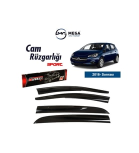 Cam Rüzgarlığı Opel Corsa E 2016- Sonrası Mugen Tip Cam Rüzgarlık (Antrasit)