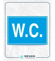 W.C 21x28 Arkası Yapışkanlı Levha