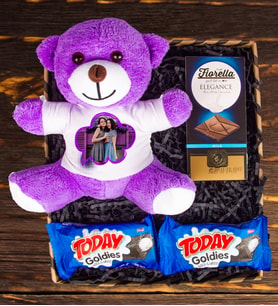 eJOYA Kişiye Özel Peluş Ayıcık Best Friends Hediye Kutusu 111628