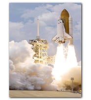 Cakatablo MDF (Ahşap) Tablo Uzay Merkezi Houston Uzay Aracı Görseli