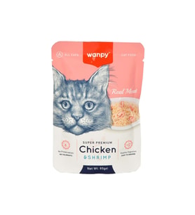 Wanpy 85 gr Pouch Tavuklu & Karidesli Yaş Kedi Maması