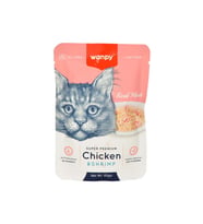 Wanpy 85 gr Pouch Tavuklu & Karidesli Yaş Kedi Maması