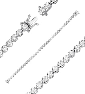 2.69ct (E-F vs) Pırlanta Suyolu Bileklik 