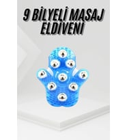 9 Bilyeli Masaj Eldiveni Tüm Vücut Masajına Uygun Kafa Masaj Aleti