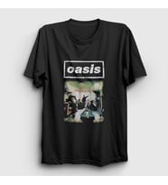 Presmono Unisex Siyah Room Müzik Oasis T-Shirt 513568tt