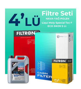Filtron Ford Kuga 1.5 Benzin Filtre Bakım Seti Liqui Moly Motor Yağlı (2013-2019) 4 Lü