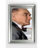 Gümüş Çerçeveli Atatürk Tablo a821