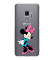 Samsung Galaxy S9  Kamera Korumalı Kapak Minnie Mouse Tasarımlı  Şeffaf  Kılıf