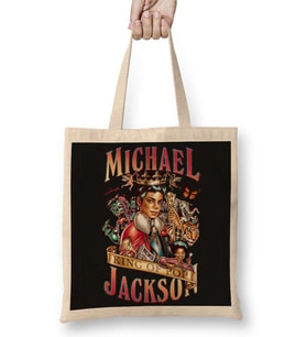Music King Of Pop Mıckael Jackson Bez Çanta Uzun Saplı