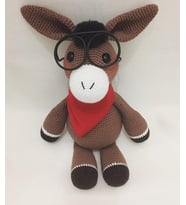 Fularlı Sevimli At Amigurumi Organik Oyuncak