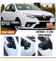 Renault Symbol Yarasa Ayna Kapağı Batman Parlak Siyah Piano Black