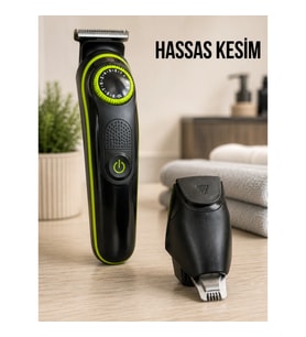 Mey İthalat® Erkek Bakım Seti 5'i 1 Arada 0-10 mm Ayarlanabilir Çok Fonksiyonlu Tıraş Makinesi