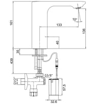 ECA Compact Fotoselli Lavabo Musluğu Pilli 108108038 Tek Su Girişli (Krom)