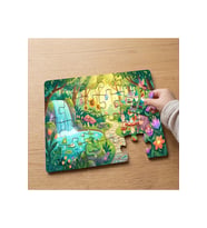 Masalsı Orman Tasarımlı 24 Parça Ahşap Çocuk Puzzle