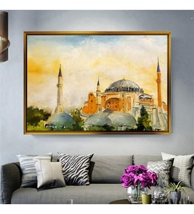 Altın Çerçeveli dekoratif tablo a1255 (Gold)