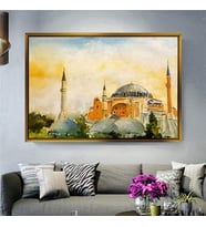 Altın Çerçeveli dekoratif tablo a1255 (Gold)