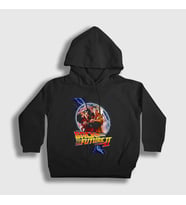 Presmono Unisex Çocuk Siyah Clock Film Geleceğe Dönüş Back To The Future Kapüşonlu Sweatshirt 242941tt
