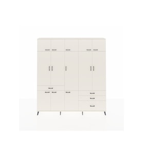 Arges Gardrop 8 Raflı 4 Çekmeceli 3 Askılı 220x30x243 Aytaşı-Aytaşı