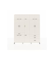 Arges Gardrop 8 Raflı 4 Çekmeceli 3 Askılı 220x30x243 Aytaşı-Aytaşı