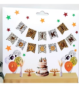Safari Desenli İyi Ki Doğdun Banner-