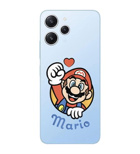 Xiaomi REDMI 12 Uyumlu Süper Mario Desenli Şeffaf Telefon Kılıfı