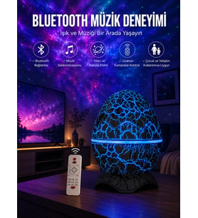 Dinozor Speaker Renk Değiştirme Projeksiyon Modu Bluetooth Hoparlör Gece Lambası Yeni Nesil