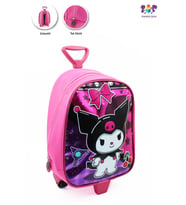Parlak Kuromi Çekçekli Anaokulu Çantası - Çocuk Çanta - Kreş Çantası - Kuromi Çanta (Pembe)
