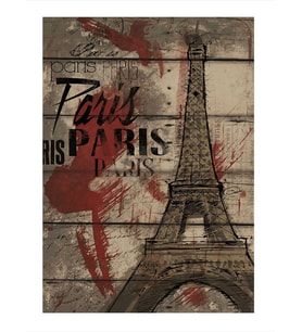 Paris Eyfel Dekoratif ahşap Tablo