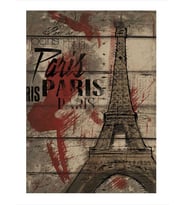 Paris Eyfel Dekoratif ahşap Tablo