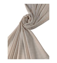 Enba Viskon Jakarlı Kaz Ayağı Desenli Şal 75x190 cm (Krem)