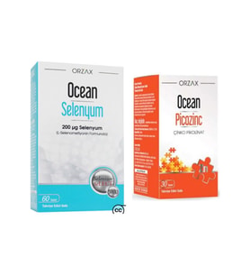 Orzax Ocean Selenyum 200 Mcg 60 Tablet + Ocean Picozinc Çinko Pikolinat 30 Tablet