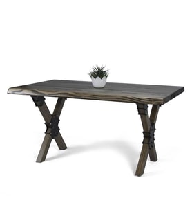 Doğal Ağaç Masif Kütük Masa 90cm x 200cm ( Ağaç Ayak )