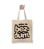 Yeterda Bezdum Karadeniz Beyaz Bez Çanta Uzun Saplı Alışveriş Çantası Plaj Çantası