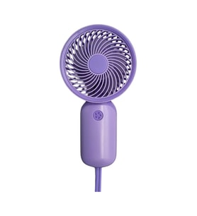 Mini El Fanı Taşınabilir Serinletici Şarjlı Vantilatör Tek Kademeli Hız ayarı (Mor)