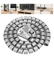 S-Link SL-195 22mm 20 Metre Gri Spiral Kablo Düzenleyici Toplayıcı Pratik Uygulama Aparatlı
