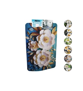 DİKDÖRTGEN - DESENLİ   38X85CM   SU EMİCİ - SİHİRLİ  BANYO PASPASI  ELASTİK (5343)