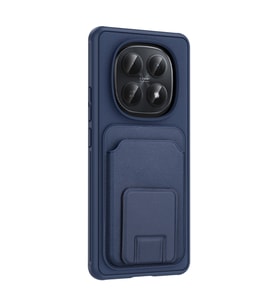 Redmi Note 15 5G Kılıf TPU Malzemeli ve Deri Dokulu Şık NexaCard Premium Kapak (Lacivert)