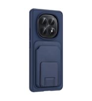 Redmi Note 15 5G Kılıf TPU Malzemeli ve Deri Dokulu Şık NexaCard Premium Kapak (Lacivert)