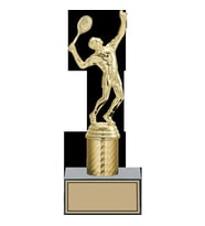 ODAK KUPA - Figürlü Kupalar - Tenis Erkek Figürlü Kupalar FG-001 A - 24 cm
