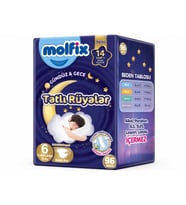 Molfix Tatlı Rüyalar Bebek Bezi 6 Beden15+ KG Extra Large 96 Adet Ekonomik Fırsat Pk
