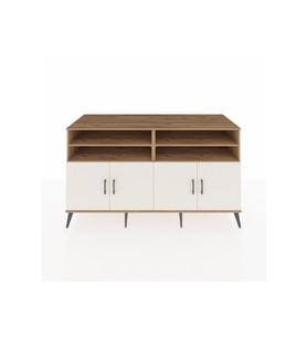 Kronos Konsol 6 Raflı 4 Kapaklı 176x59x99 Çam-Aytaşı/Çam